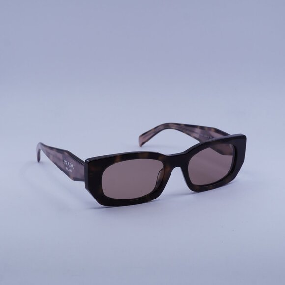 Prada PRB05S 23A60B Sunglasses Mauve Havana Rectangle Frame - Picture 5 of 11